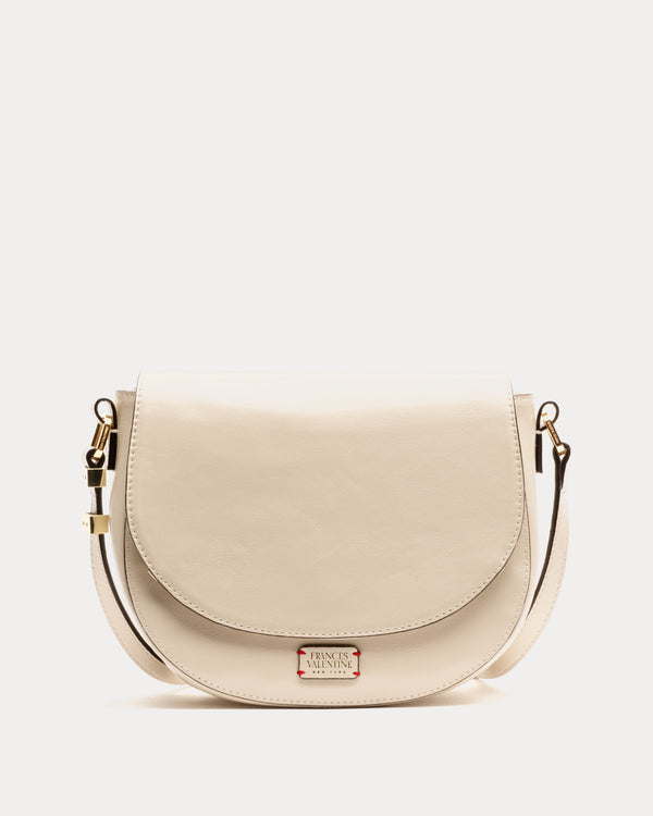 Ellen Saddle Bag - Crinkled Leather - Frances Valentine