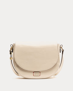 Ellen Saddle Bag Crinkled Leather - Frances Valentine