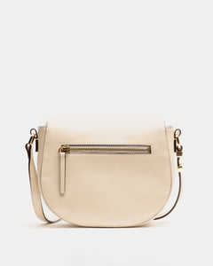 Ellen Saddle Bag Crinkled Leather - Frances Valentine