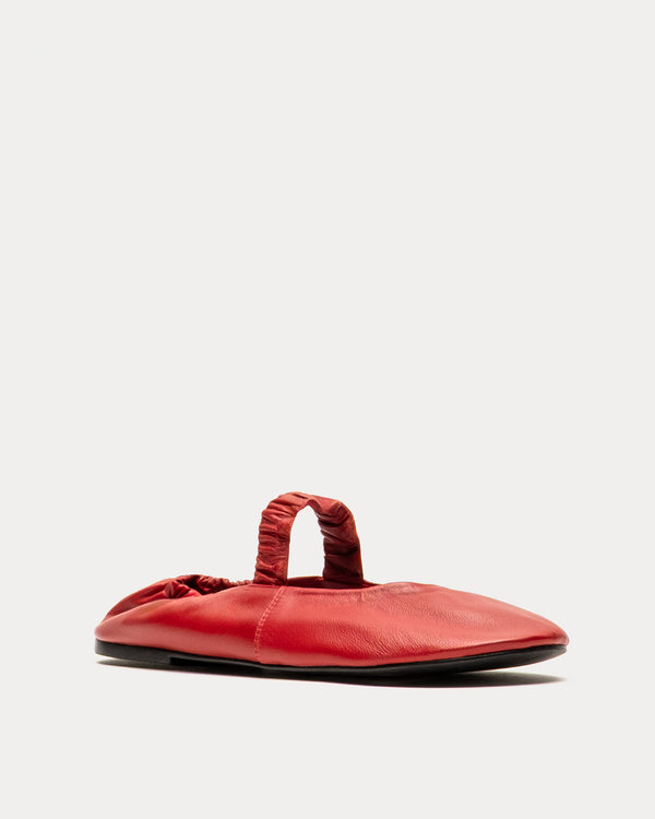 Eloise Ballet Flat - Red - Frances Valentine