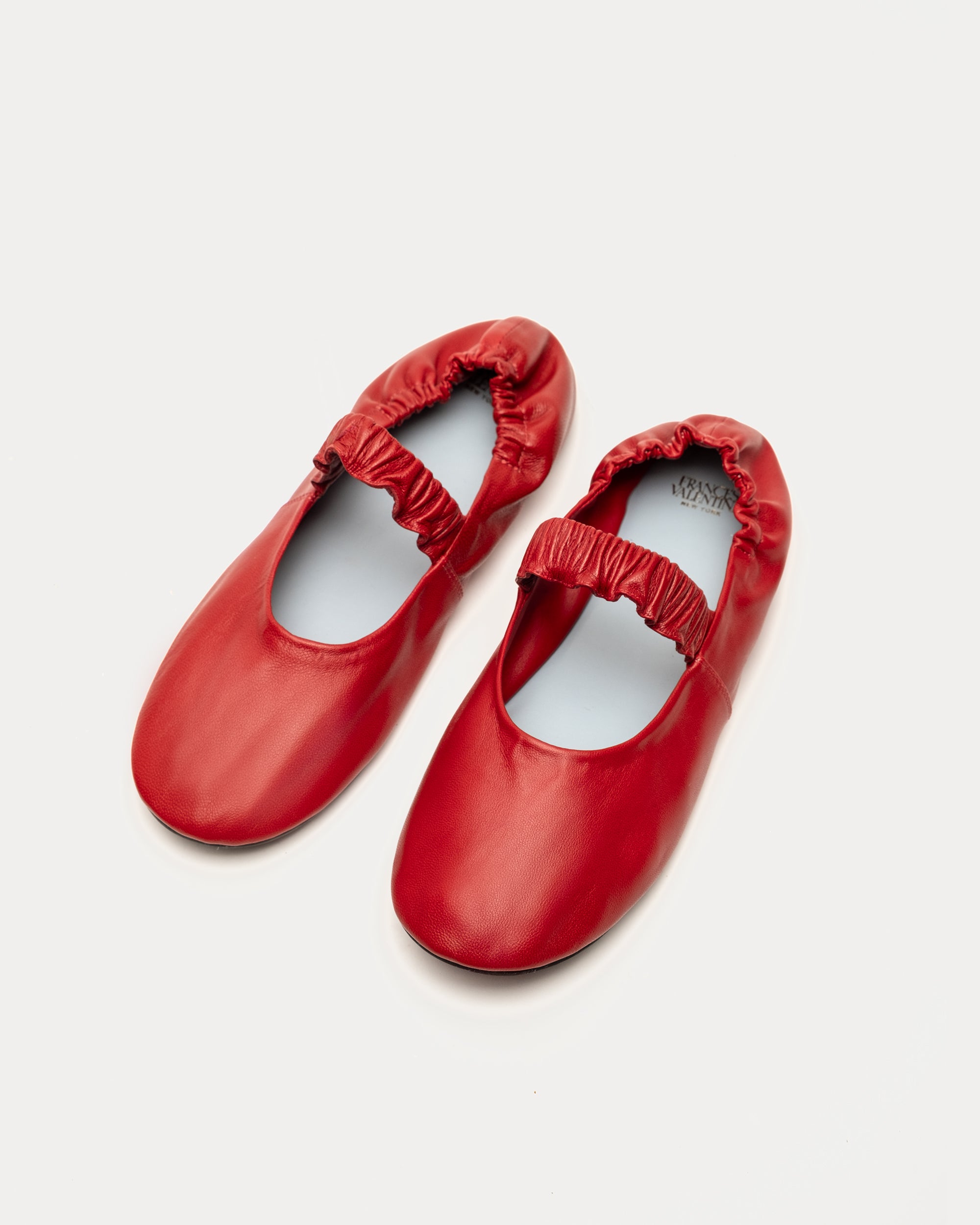 Eloise Ballet Flat - Red – Frances Valentine