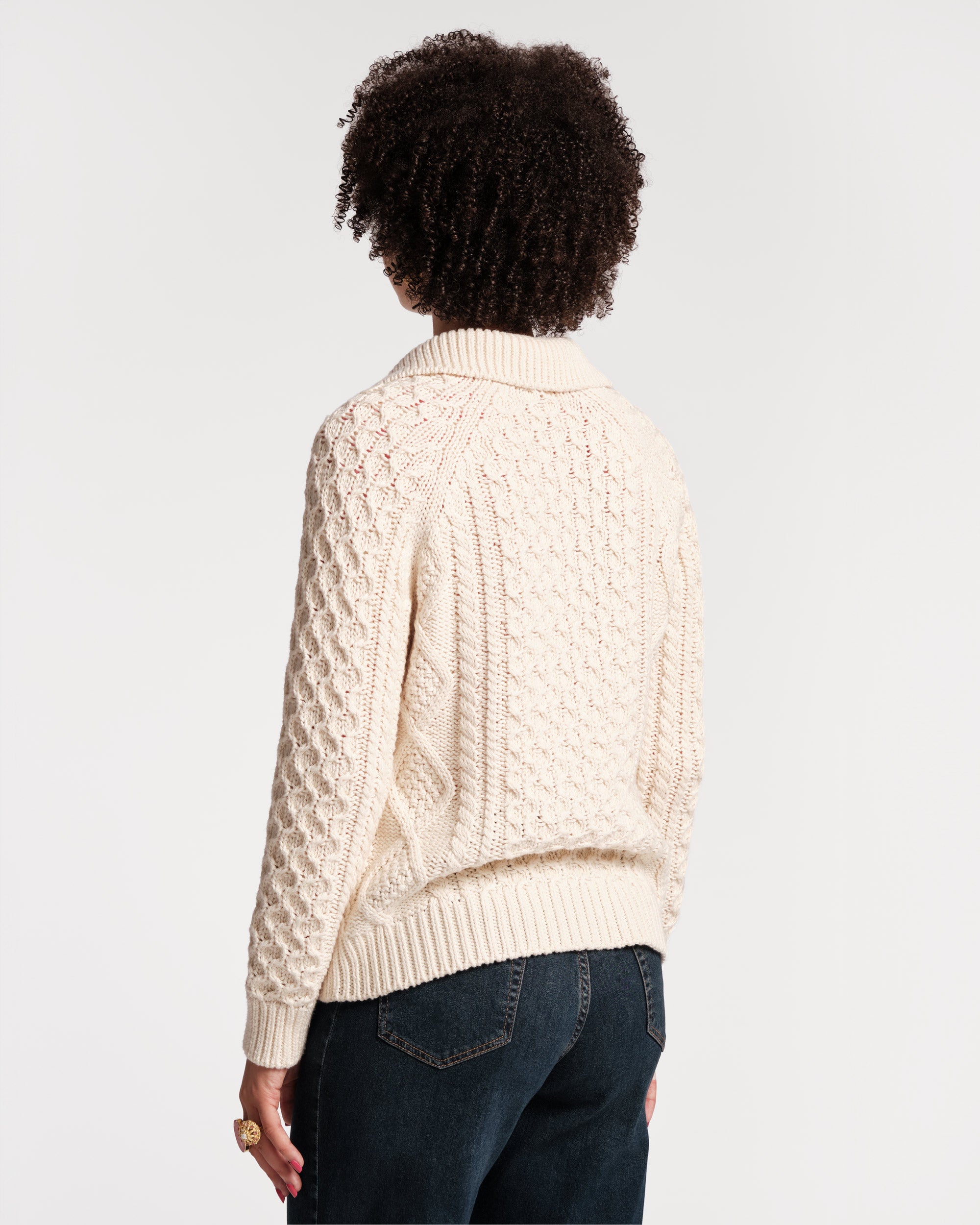 Fisherman Cableknit Cardigan