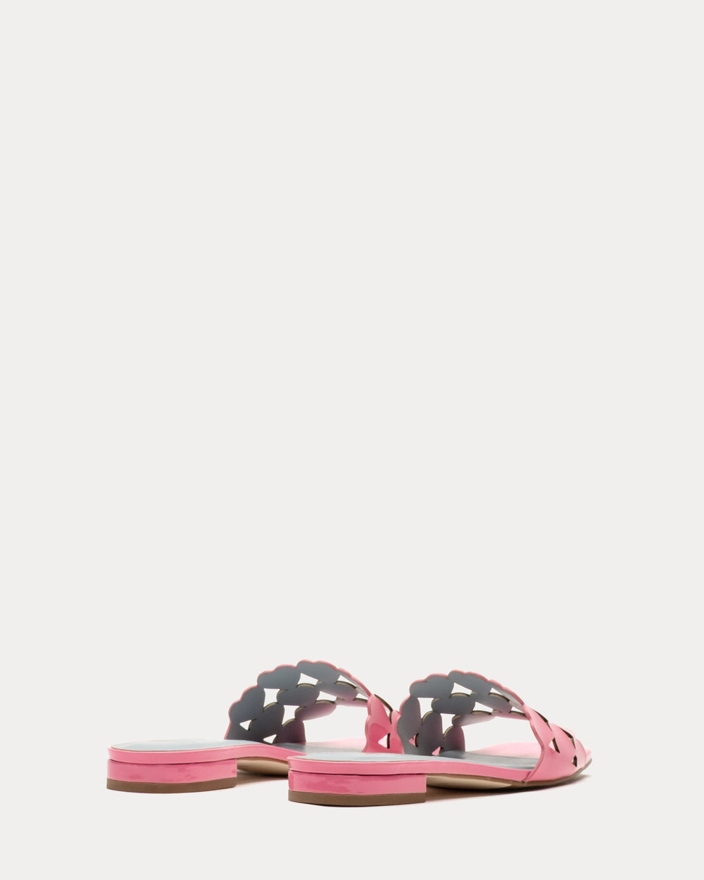 Flat Heart Slide - Pink Flats Frances Valentine