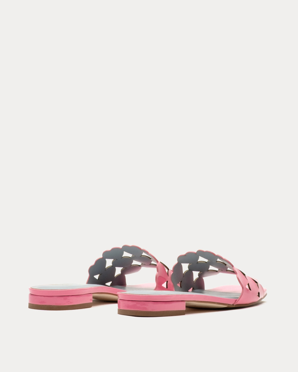Flat Heart Slide - Pink Flats Frances Valentine