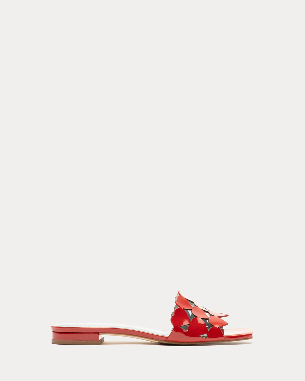 Flat Heart Slide - Red Flats Frances Valentine