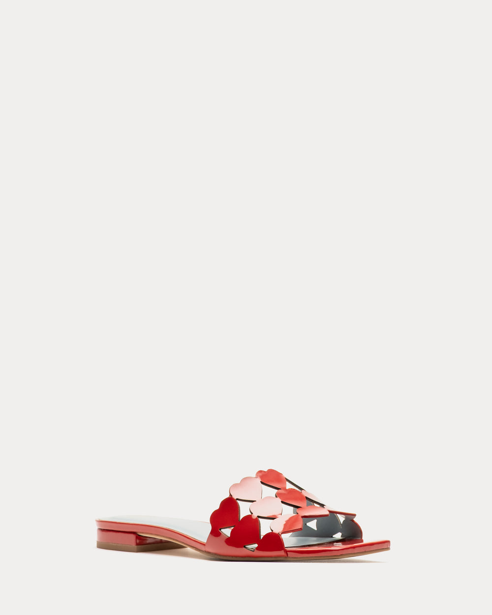 Flat Heart Slide - Red Flats Frances Valentine