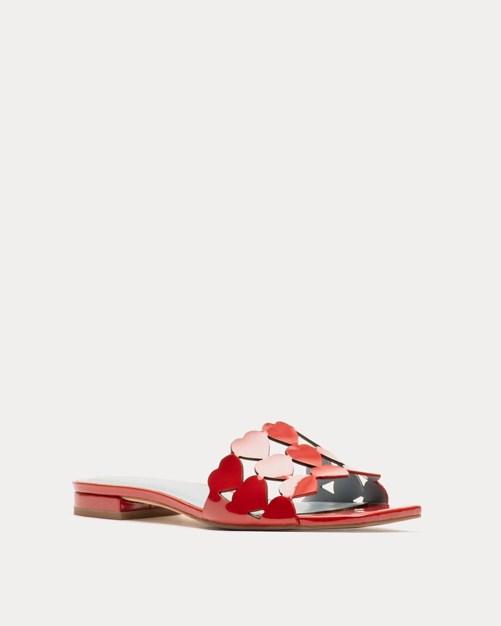Flat Heart Slide - Red Flats Frances Valentine