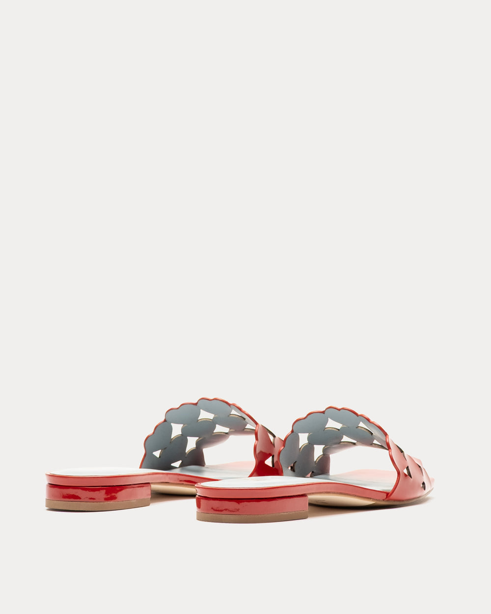 Flat Heart Slide - Red Flats Frances Valentine