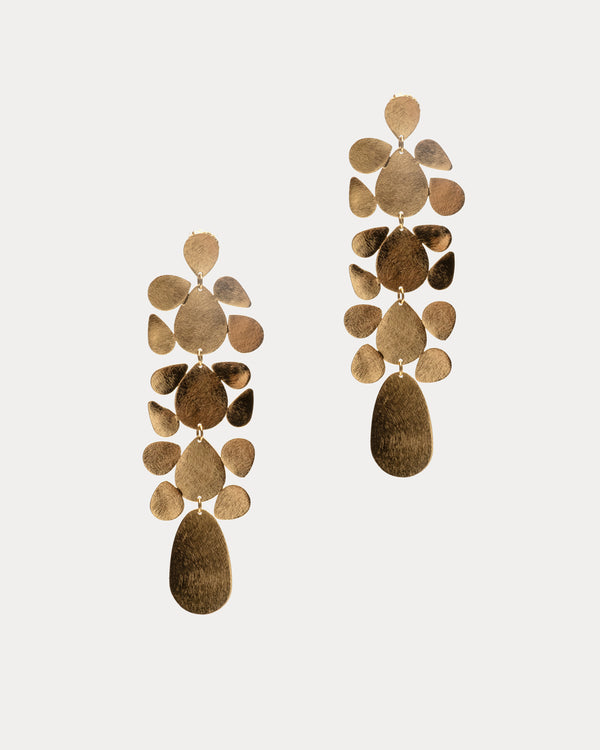 Flat Turtle Earrings - Gold Jewelry Frances Valentine