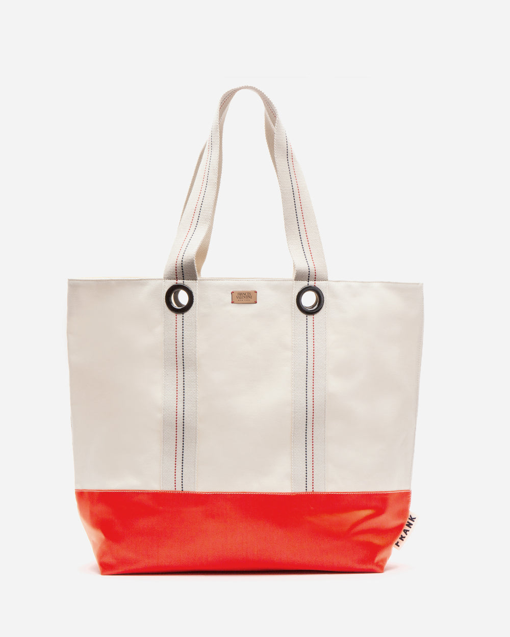 Summer XL Tote Cotton Canvas Cotton Natural/Orange OS Frances Valentine