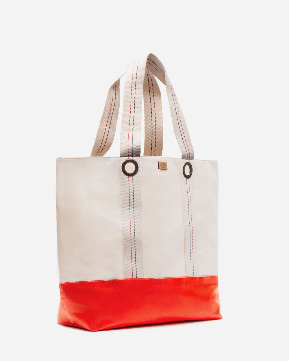Summer XL Tote Cotton Canvas Cotton Natural/Orange OS Frances Valentine