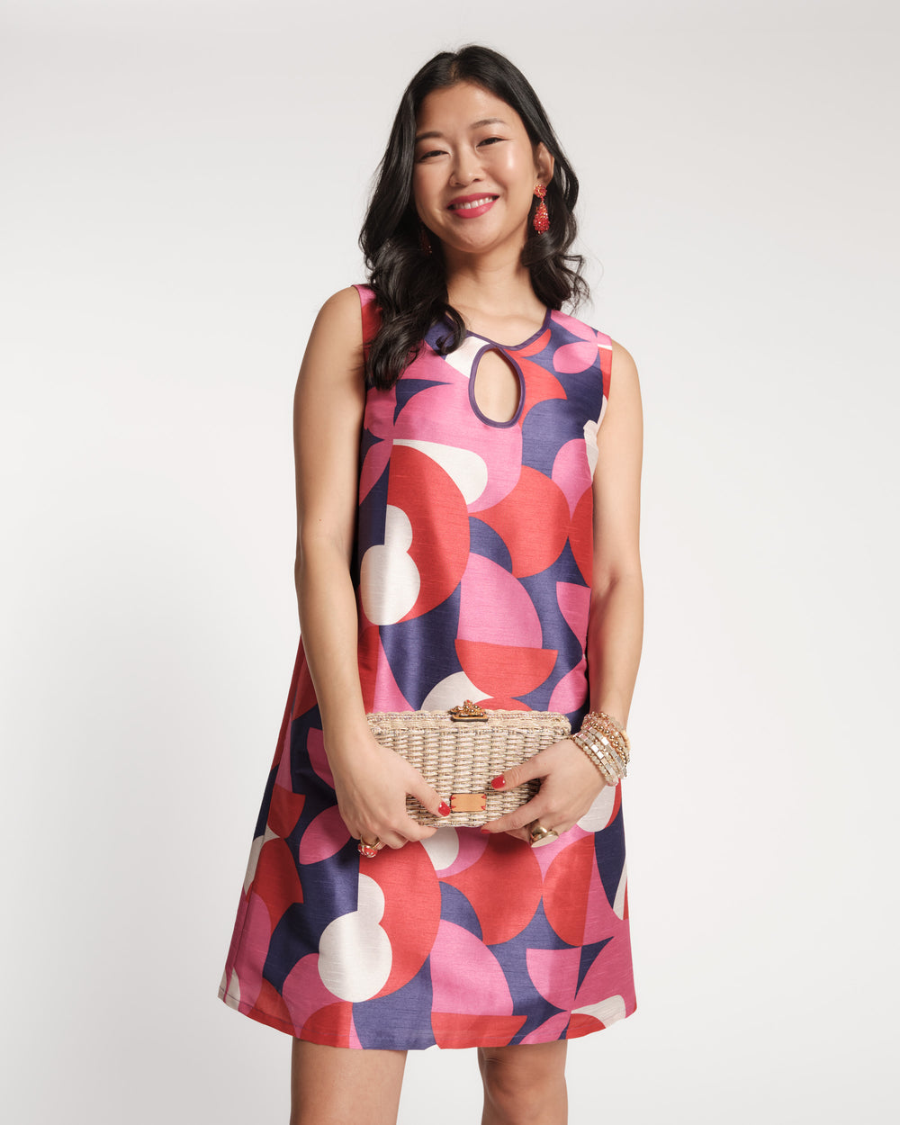 Pepper Wicker Clutch - Gold