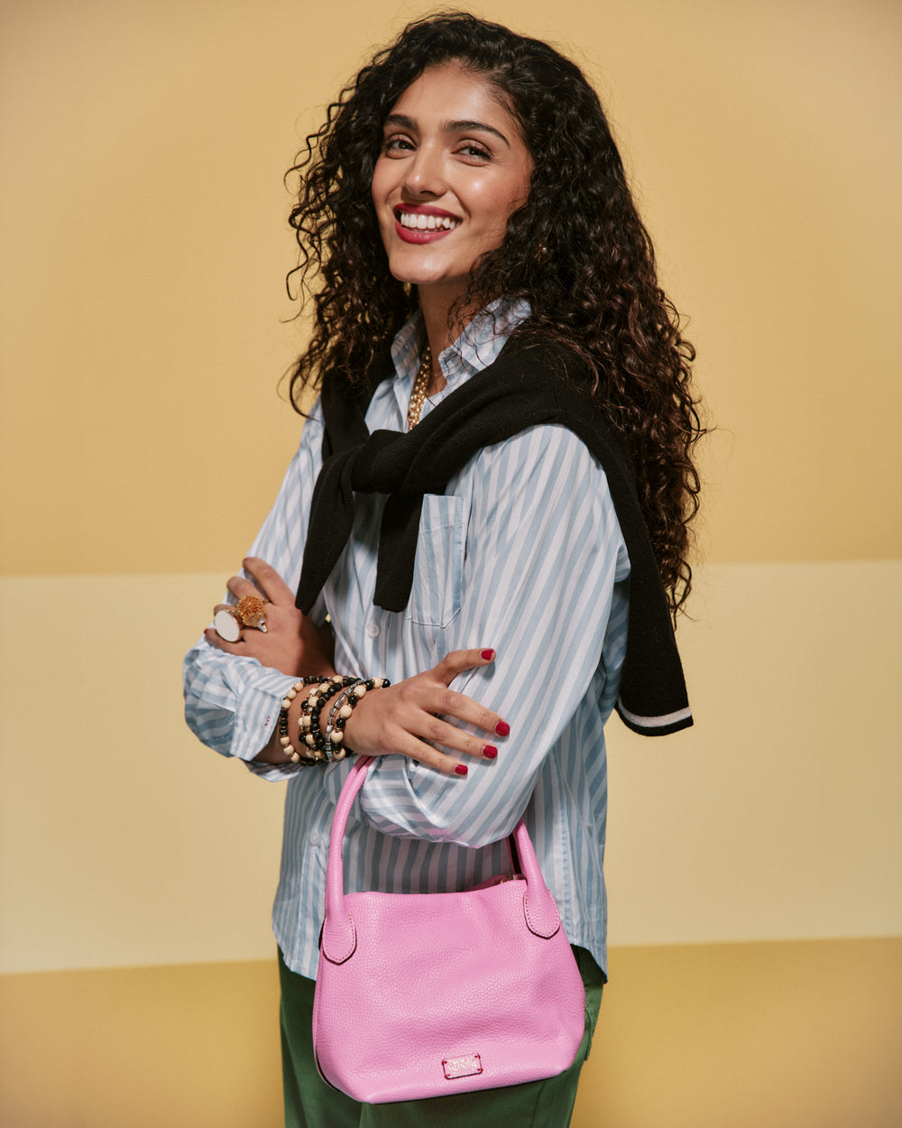 Perfect Button Down - Stripe Light Blue/White Tops Frances Valentine
