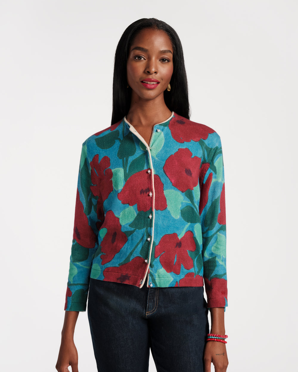 Darling Cardigan - Floating Floral - Frances Valentine