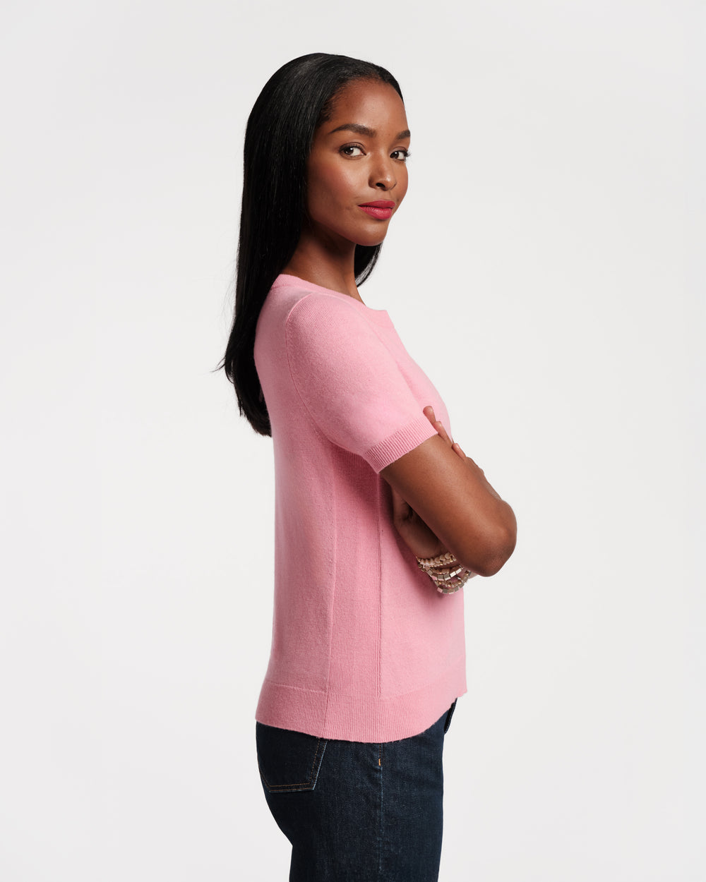 Jo Knit T - Pink - Frances Valentine