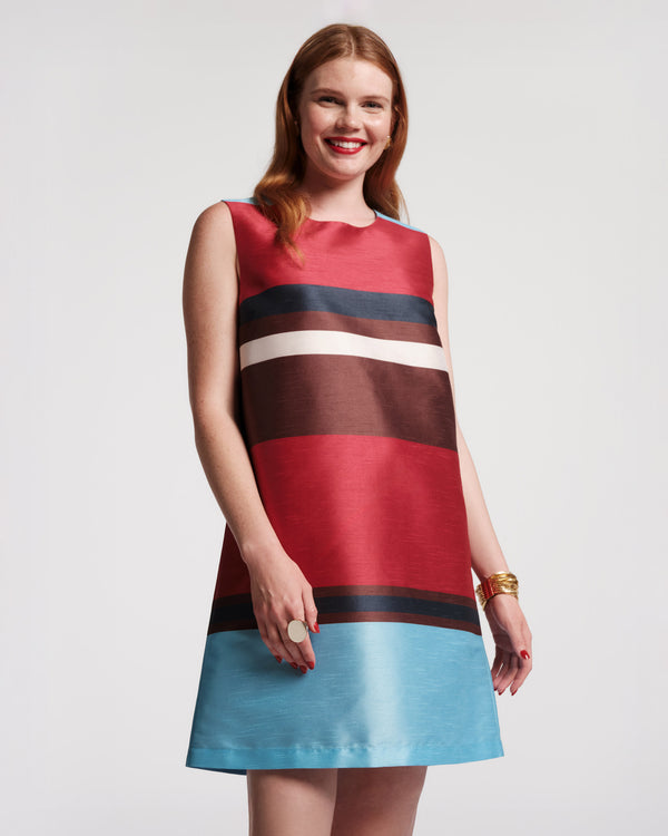 Sylvie Shift Dress - Sublime Stripe - Frances Valentine