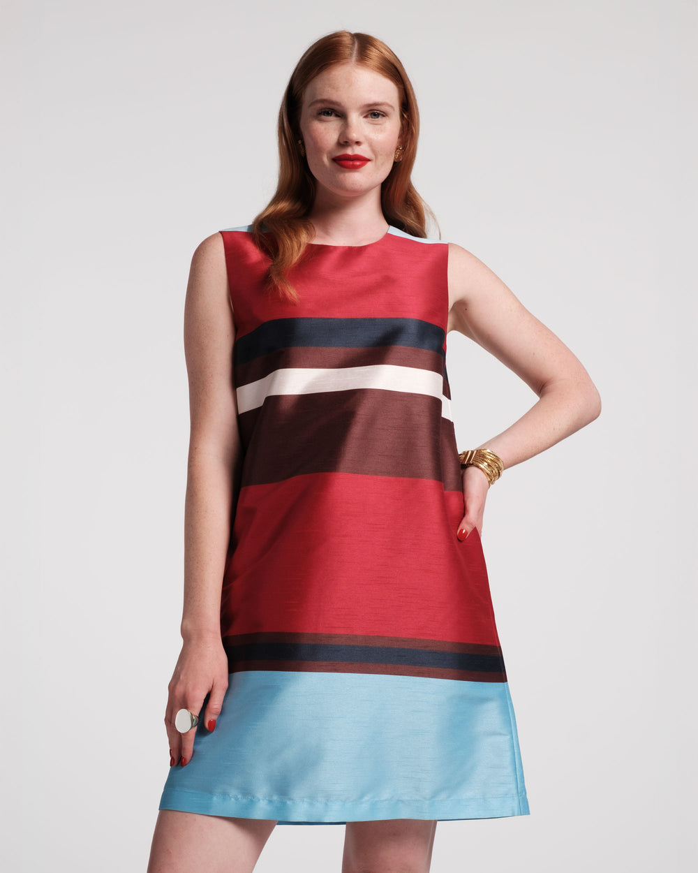 Sylvie Shift Dress - Sublime Stripe Frances Valentine Sylvie Shift Dress - Sublime Stripe Frances Valentine