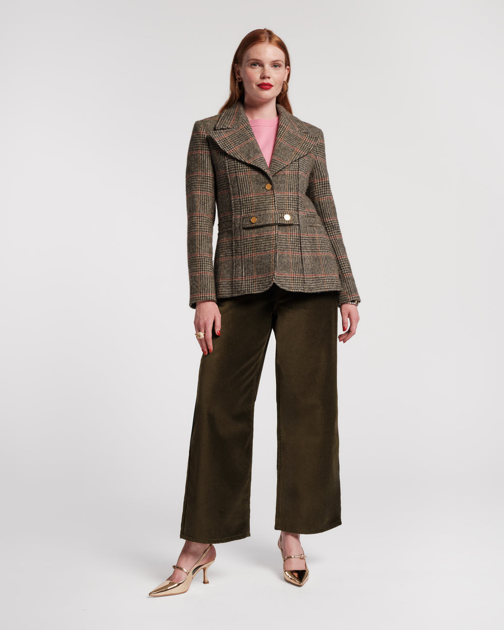 Ace Velvet Pant - Olive - Frances Valentine
