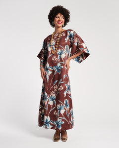 Spinnaker Maxi Dress Lucky Devil Blue Iris - Frances Valentine