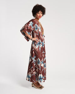 Spinnaker Maxi Dress Lucky Devil Blue Iris - Frances Valentine