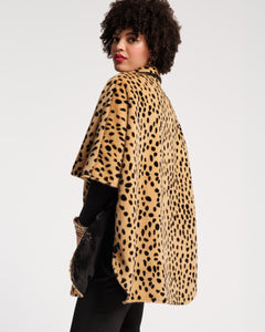 Nico Faux Fur Poncho - Frances Valentine