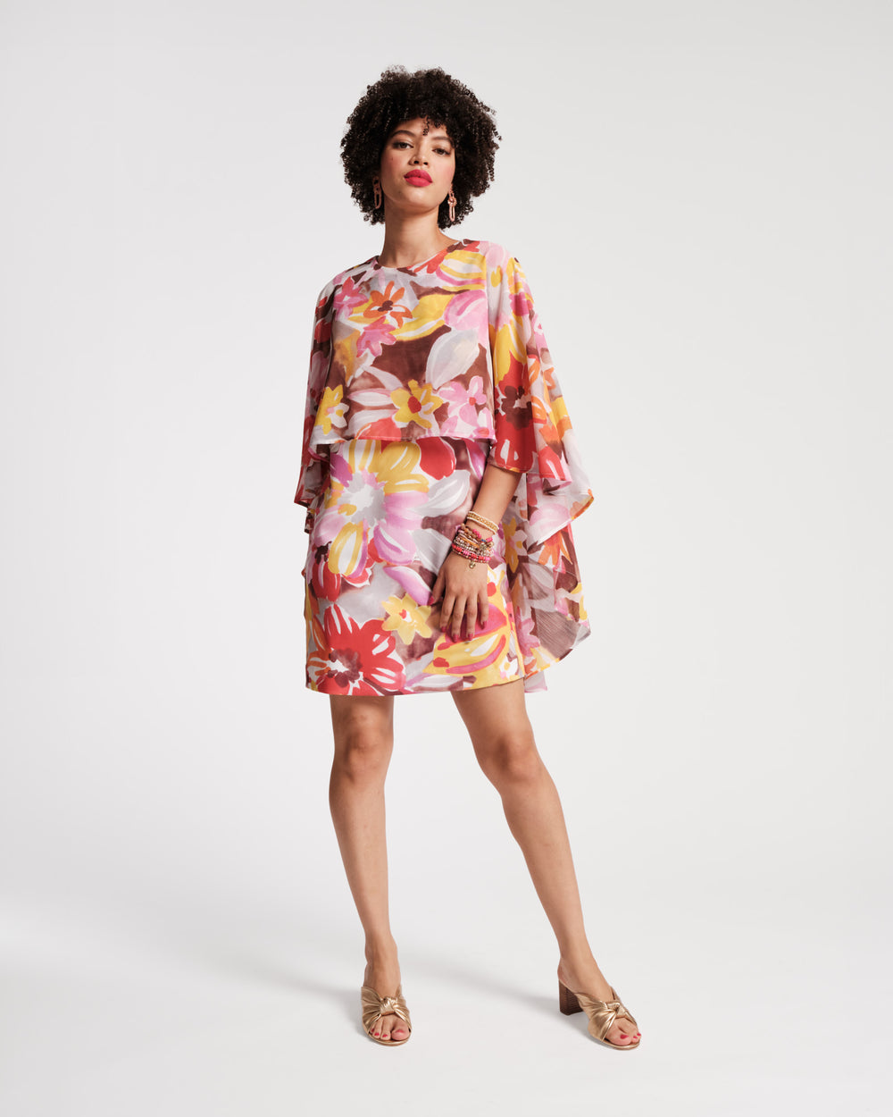 Mini Cape Dress - Sun Floral - Frances Valentine