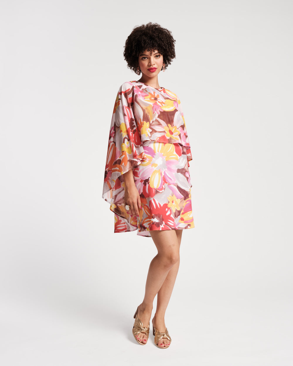 Mini Cape Dress - Sun Floral - Frances Valentine