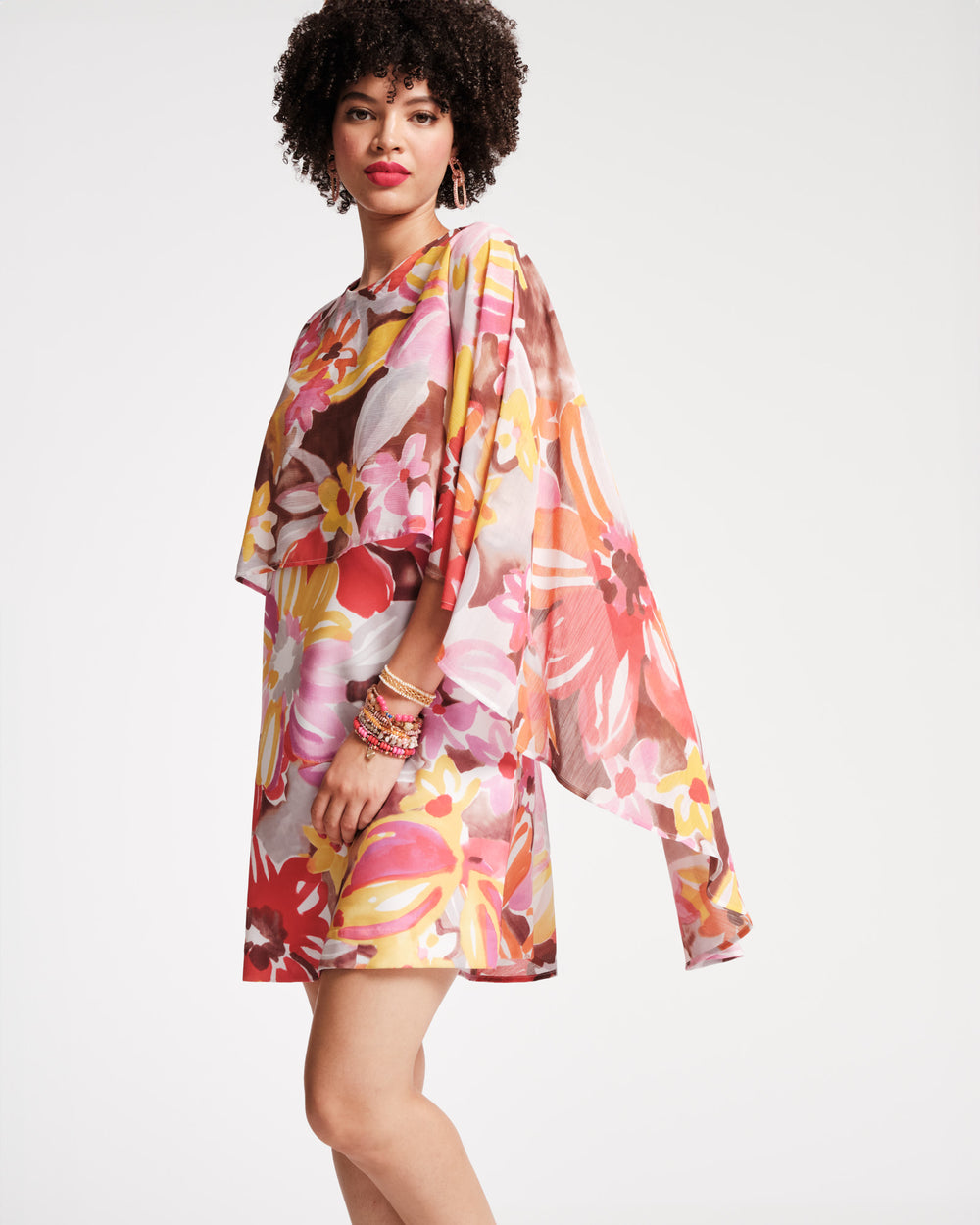 Mini Cape Dress - Sun Floral - Frances Valentine