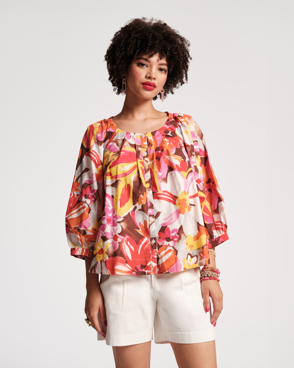 Zoe Top - Sun Floral - Frances Valentine