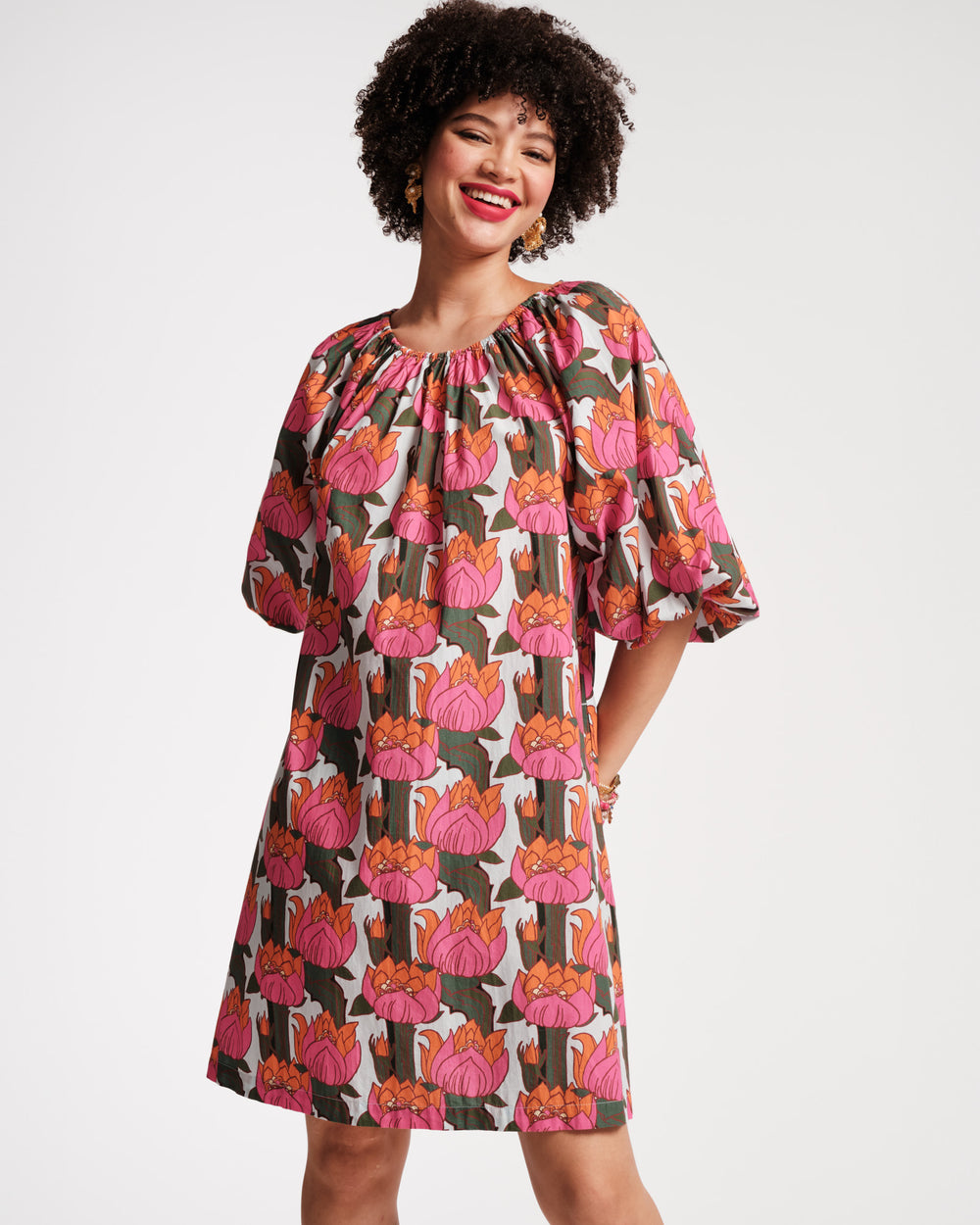 Bliss Mini Dress - Fireflower - Frances Valentine