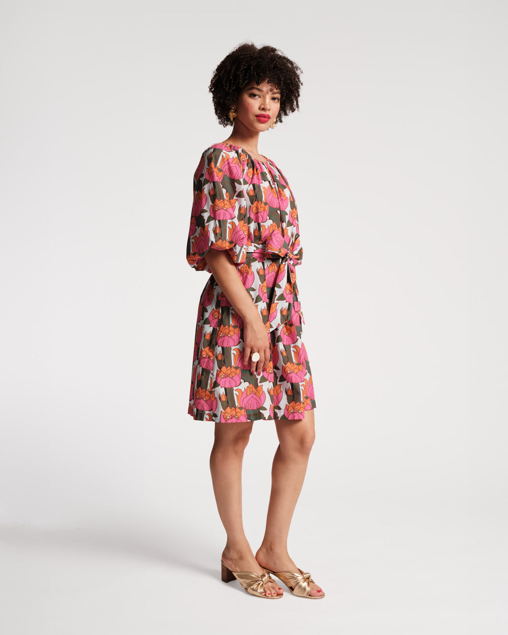 Bliss Mini Dress - Fireflower - Frances Valentine