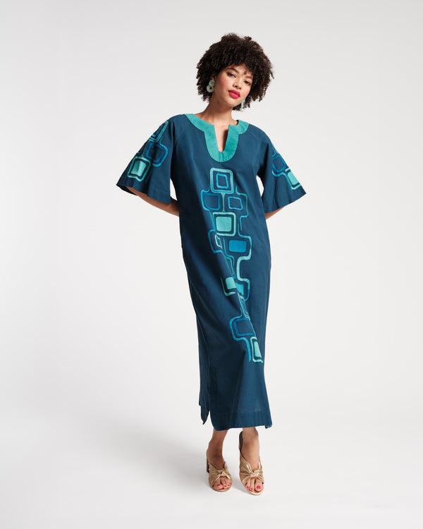 Charming Caftan Maxi - Jetson Print - Frances Valentine