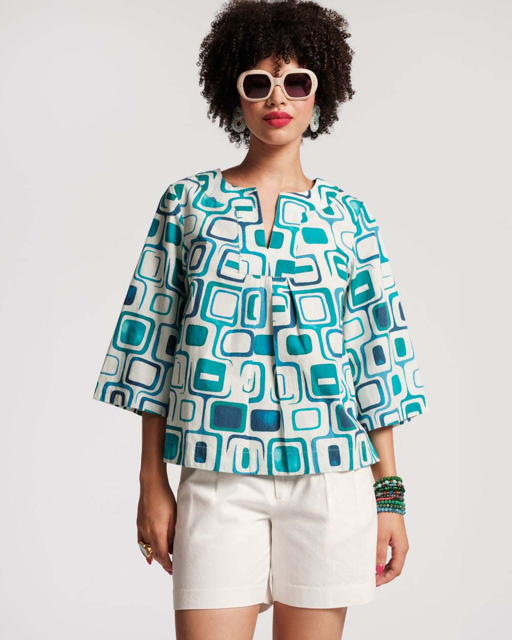 Easy Top - Jetson Print - Frances Valentine
