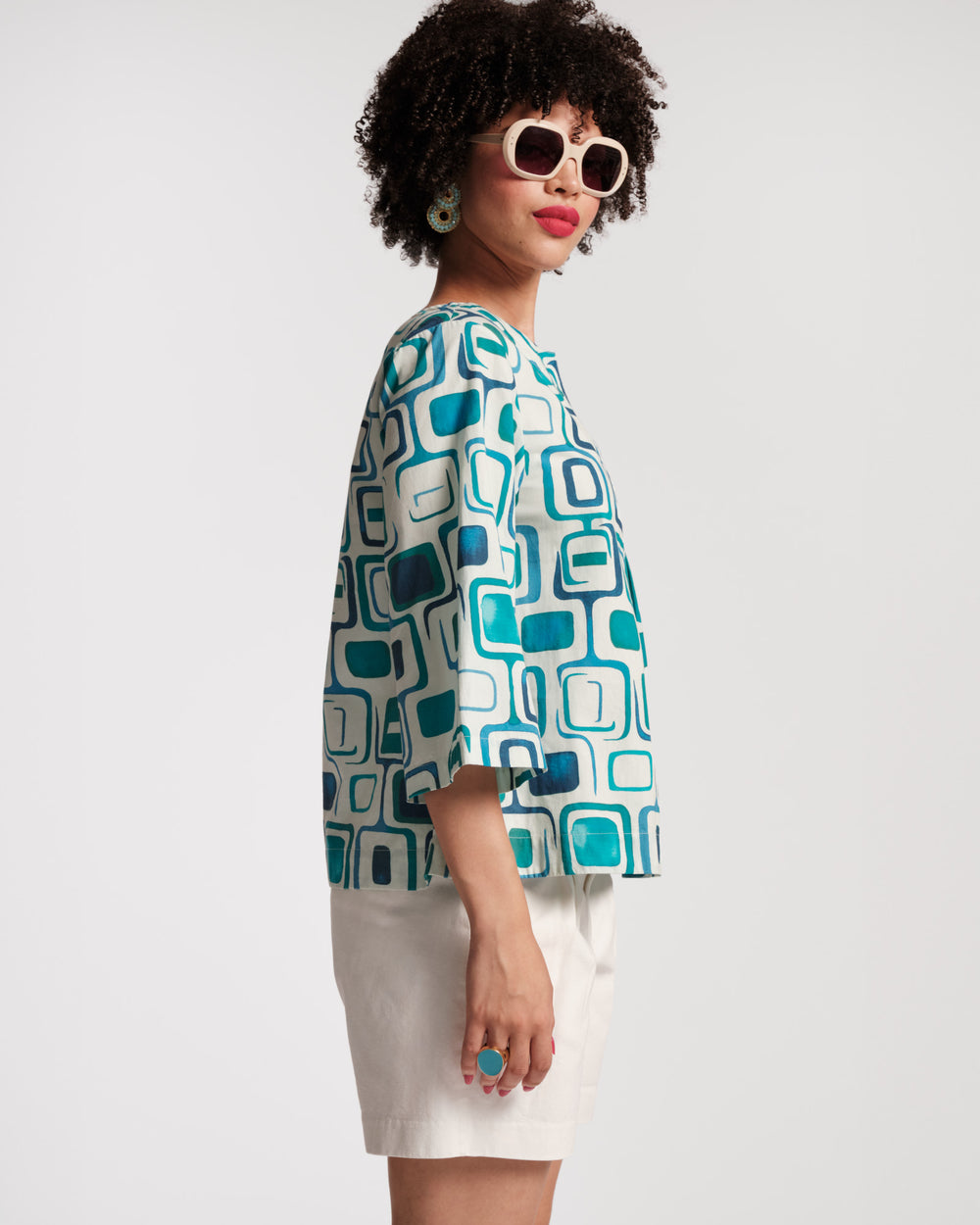 Easy Top - Jetson Print - Frances Valentine