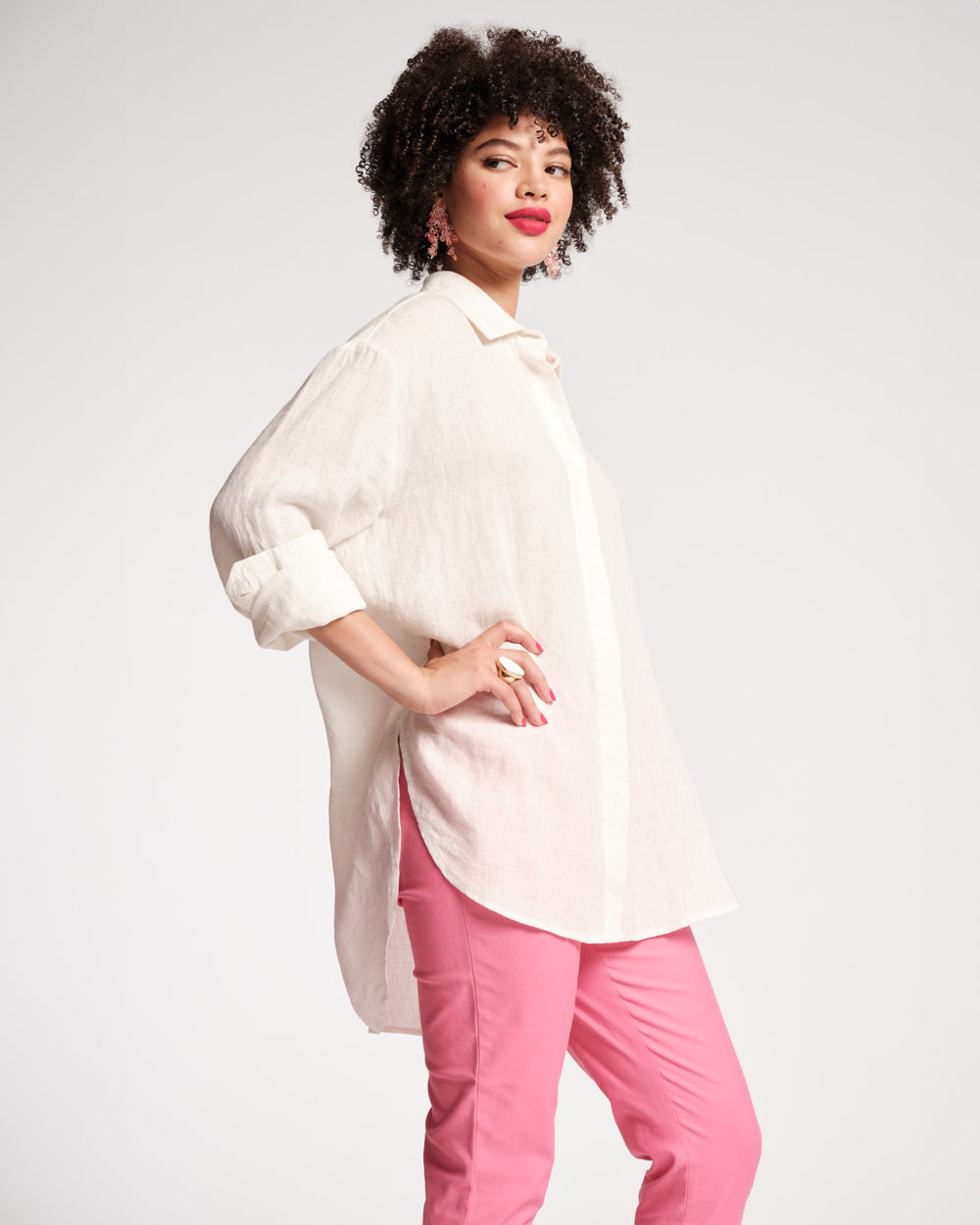 Perfect Oversized Linen Button Down - Frances Valentine