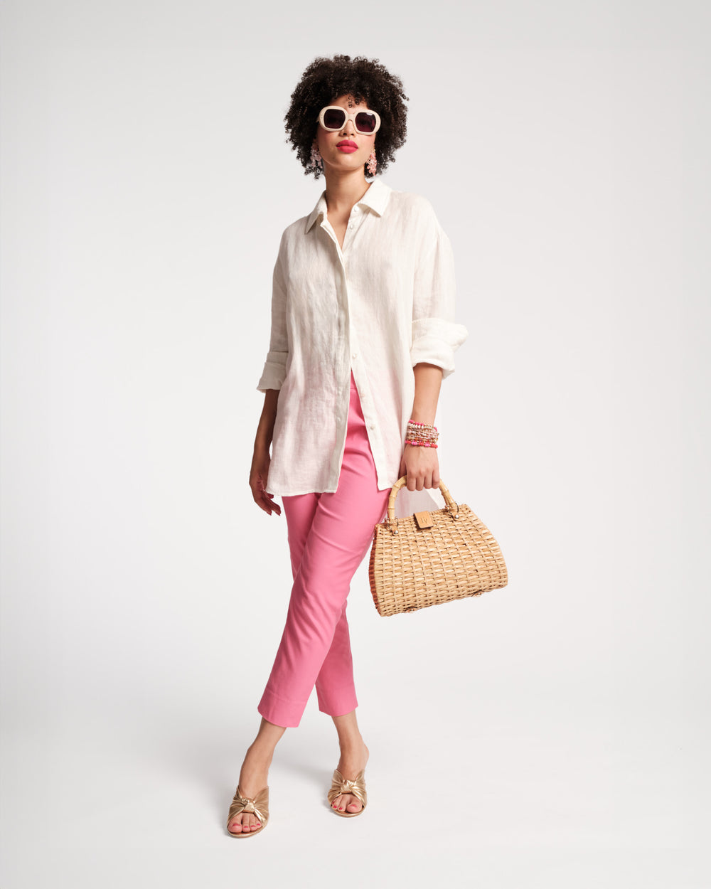 Perfect Oversized Linen Button Down - Frances Valentine