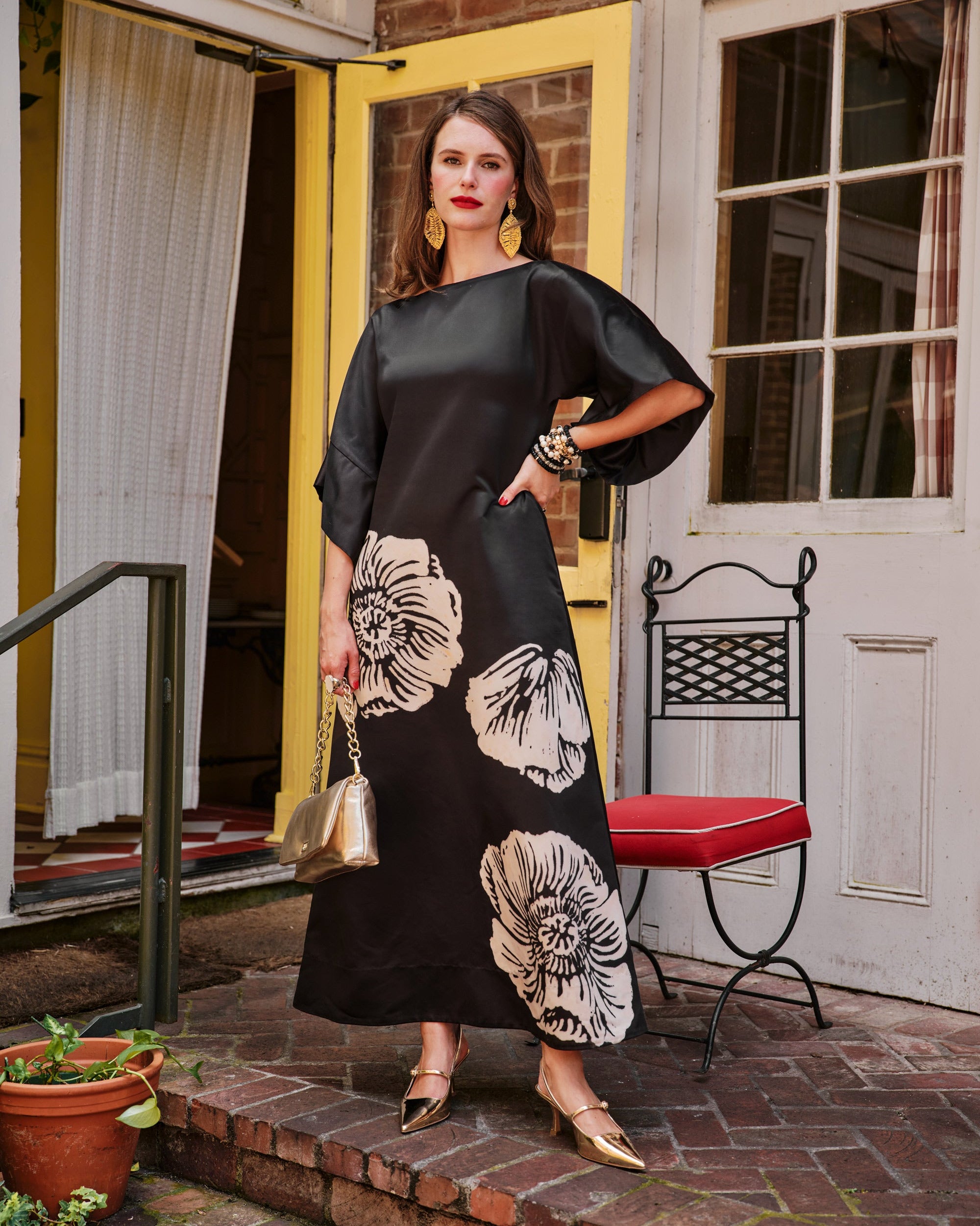 Spinnaker Maxi Dress - Carefree Chrysanthemum – Frances Valentine