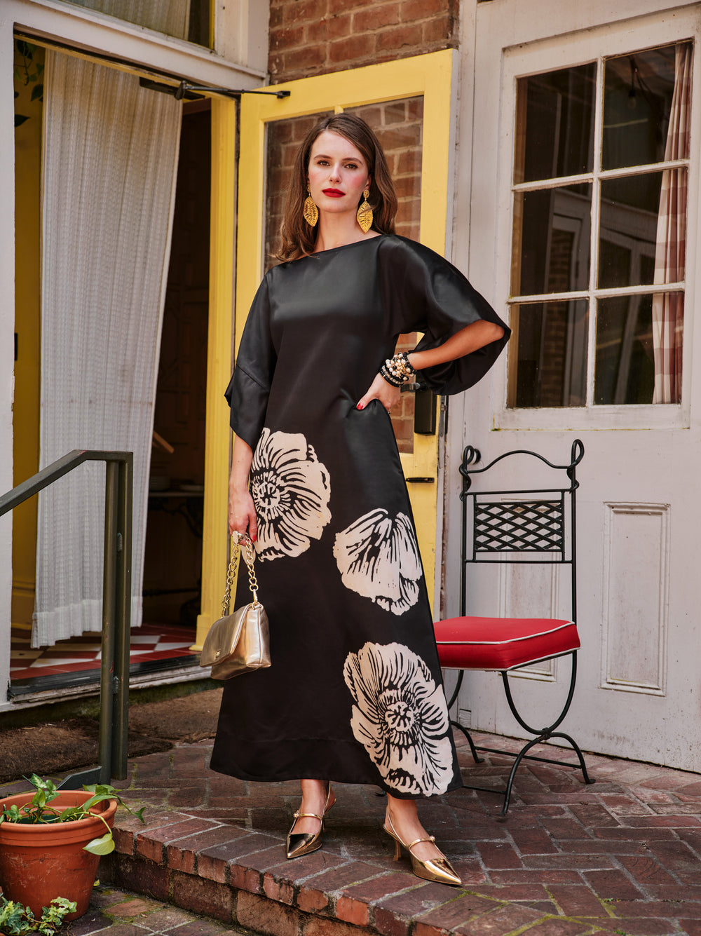 Spinnaker Maxi Dress - Carefree Chrysanthemum