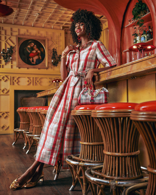 Bella Maxi Dress - FV Plaid Dresses Frances Valentine