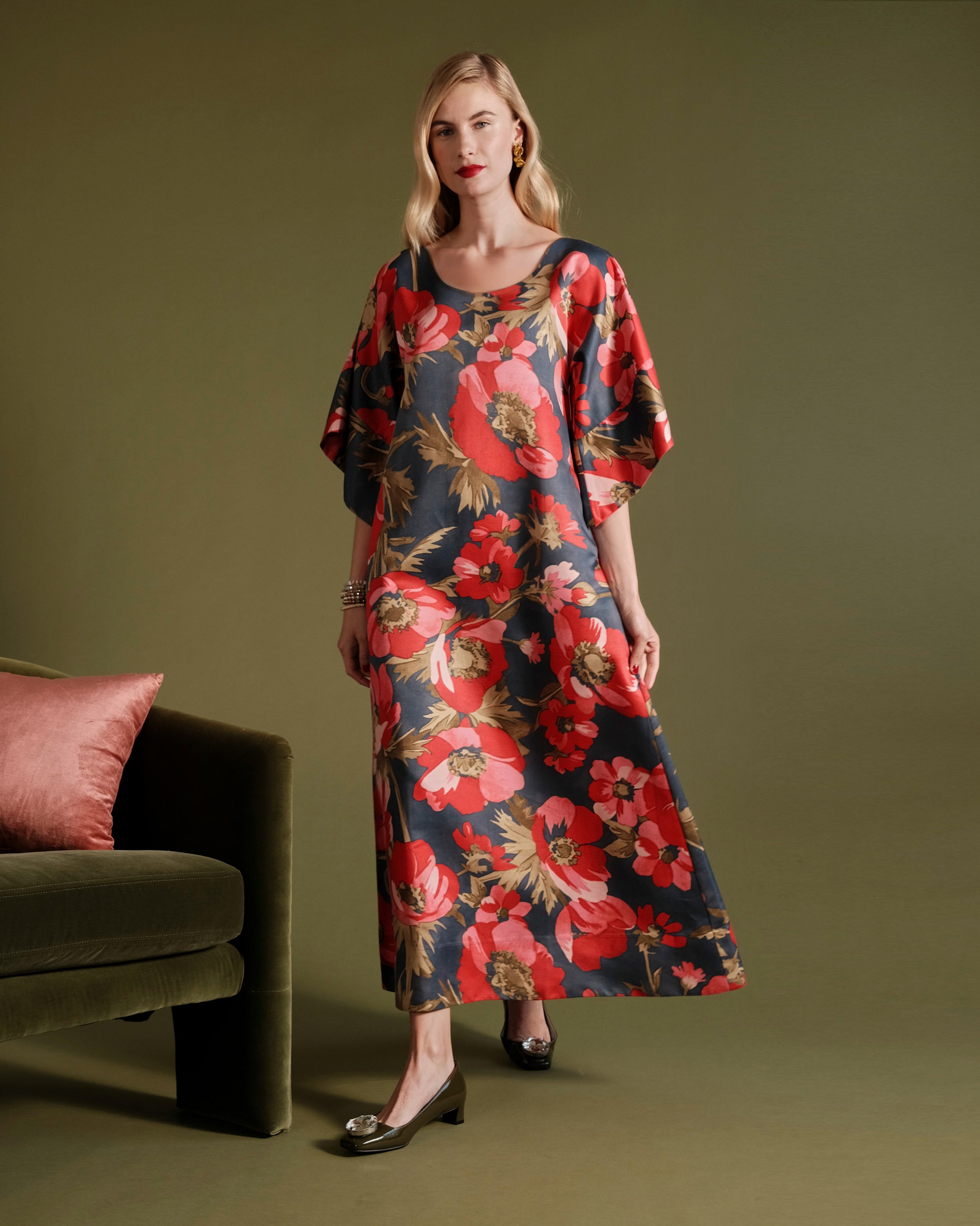Spinnaker Maxi Dress - Paradise Poppy – Frances Valentine