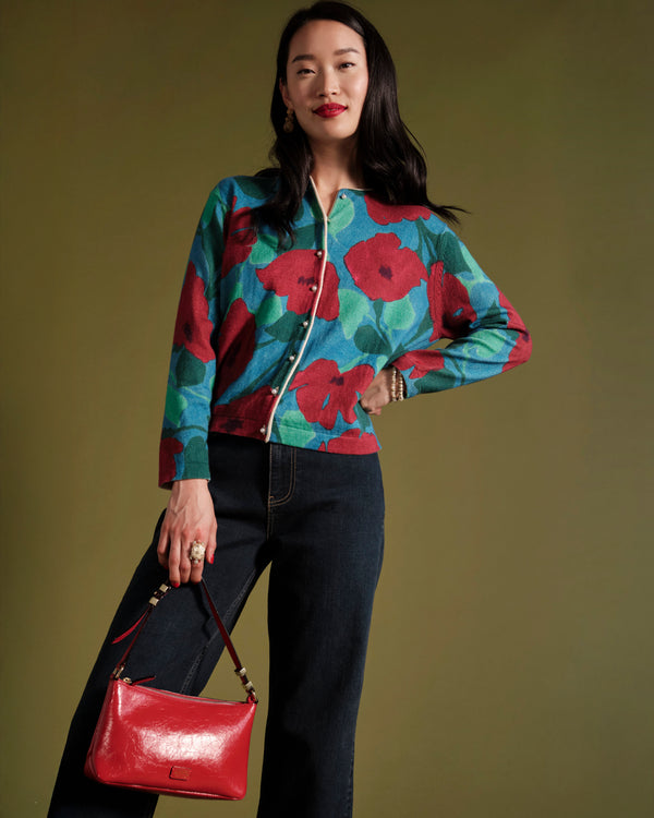 Darling Cardigan - Floating Floral - Frances Valentine