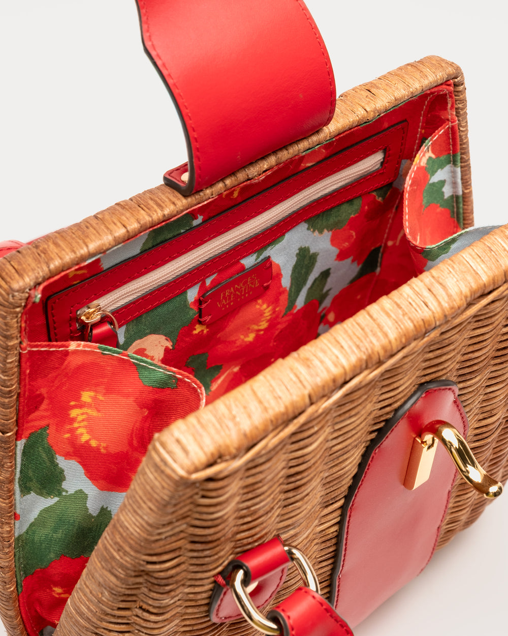Gigi Basket - Toast/Red - Frances Valentine