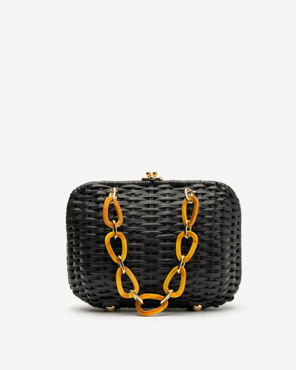 Hen Wicker Basket - Black - Frances Valentine