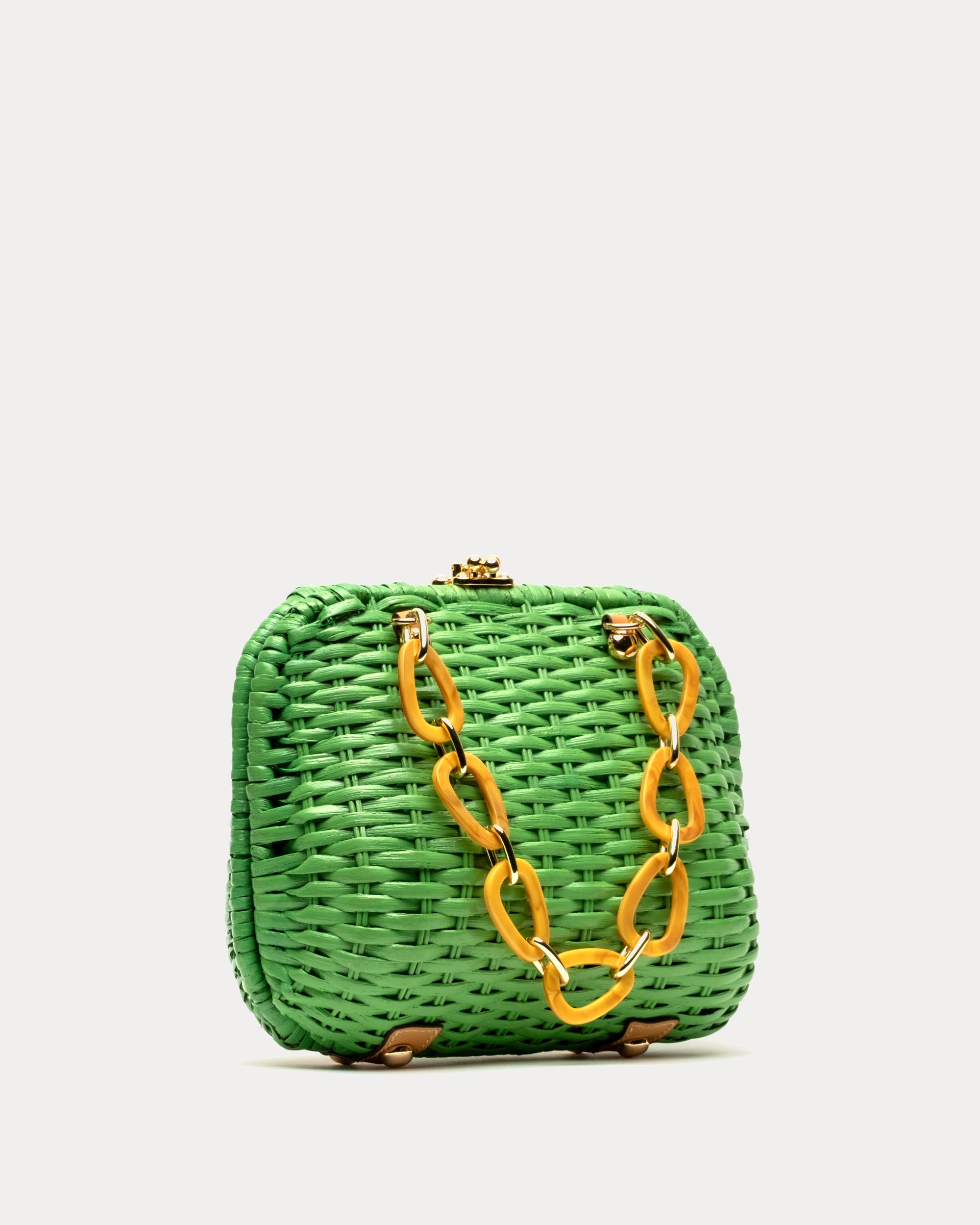 Hen Wicker Basket - Green – Frances Valentine