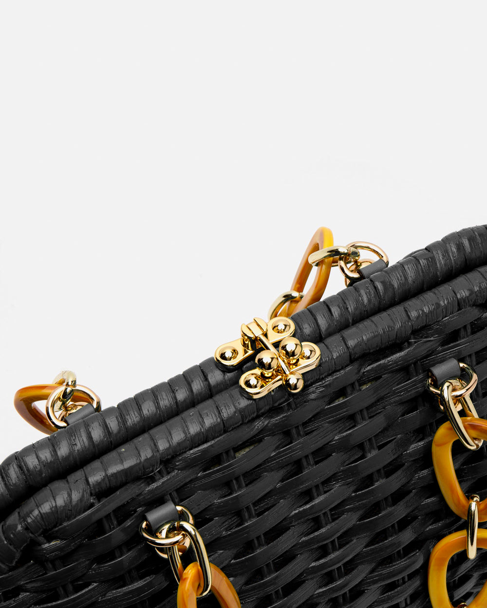 Hen Wicker Basket - Black - Frances Valentine