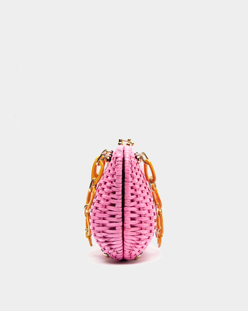 Hen Wicker Bag - Pink