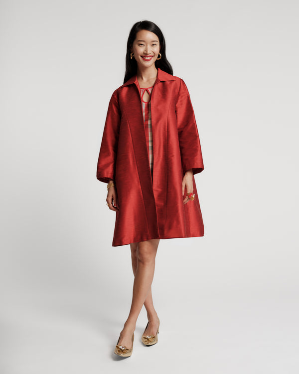 Charlotte Topper - Berry Coats & Jackets Frances Valentine