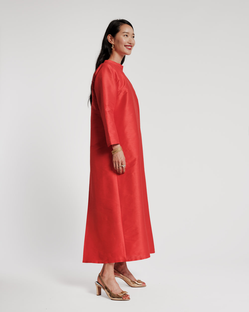 Diplomat Maxi Dress - Red Dresses Frances Valentine