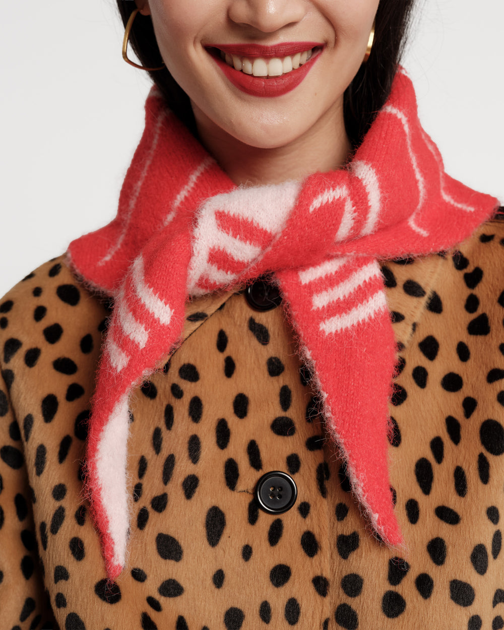 Triangle Scarf - Lollipop Lattice Scarf Frances Valentine