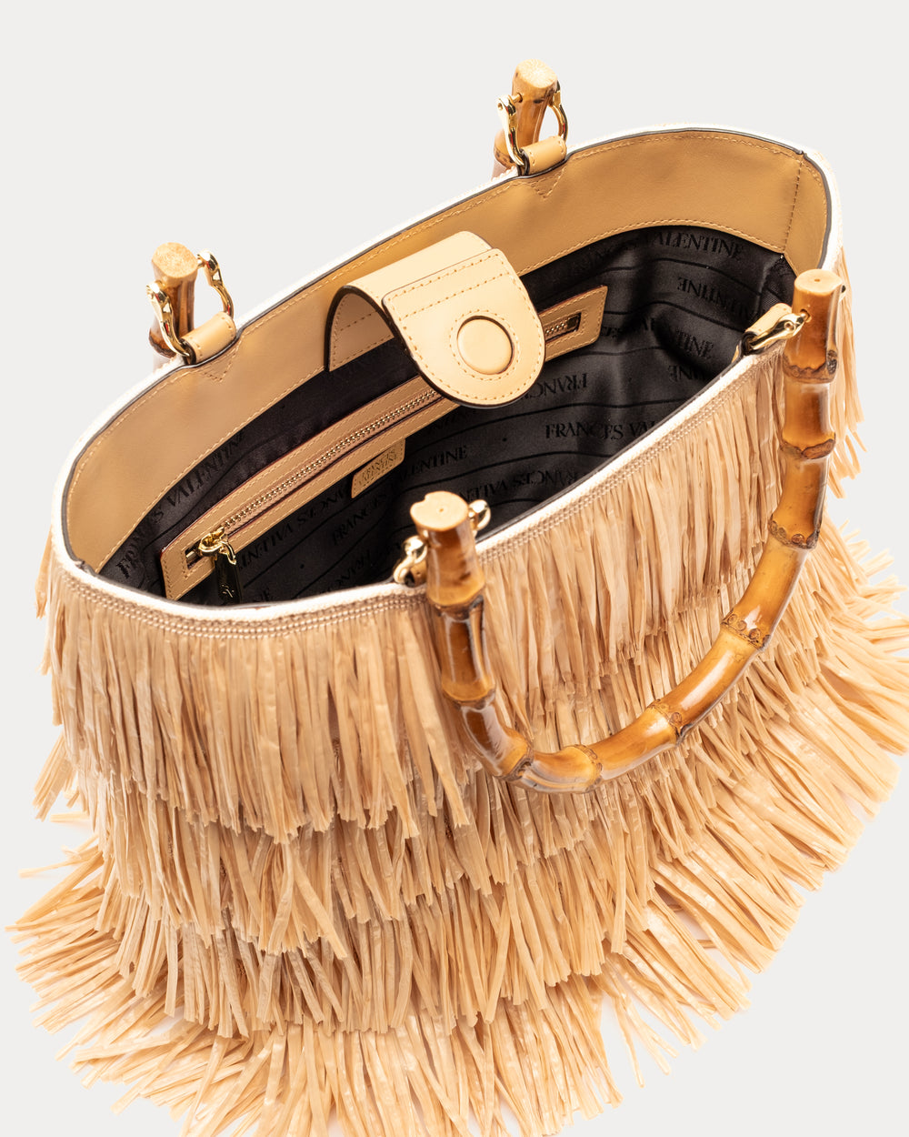 Hula Raffia Tote - Natural Handbag Frances Valentine